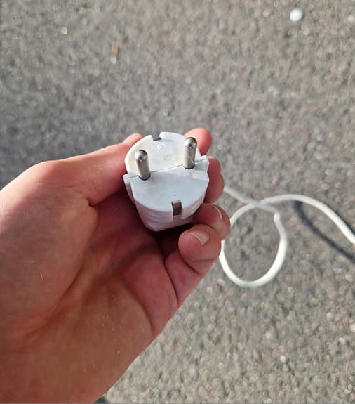 Trearmad golvlampa teak 60-tal