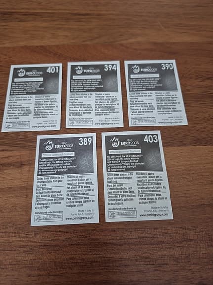 BSV53/ ca 21 st Svenska spelare  Fotbolls EM-2008 Nyskick