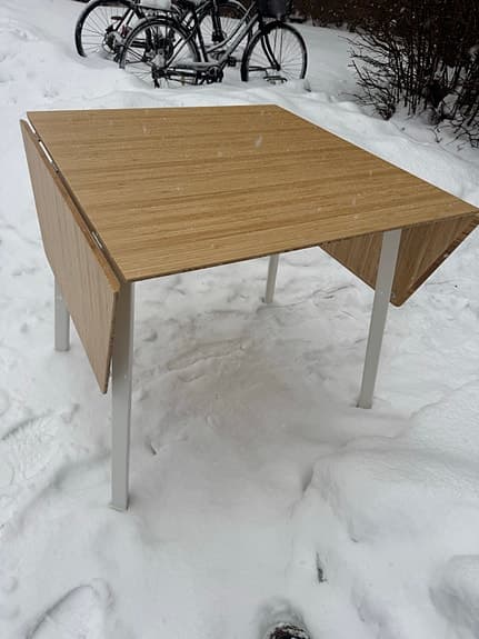 IKEA PS 2012 matbord / klaffbord – bambu – som nytt (74–140 cm)