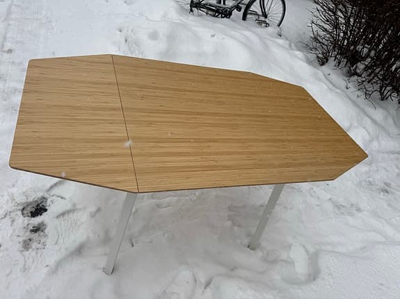 IKEA PS 2012 matbord / klaffbord – bambu – som nytt (74–140 cm)