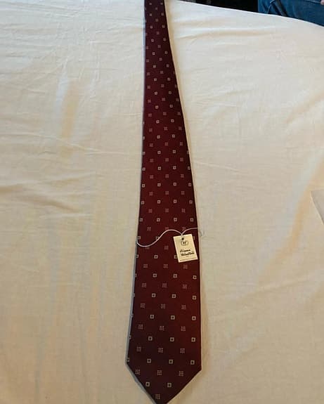 Slips Herr Vinröd med mönster
