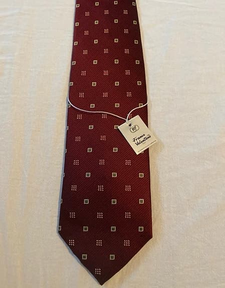 Slips Herr Vinröd med mönster