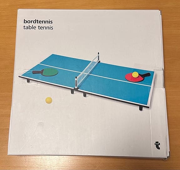 Bordtennis – mini pingisbord (80×40 cm)