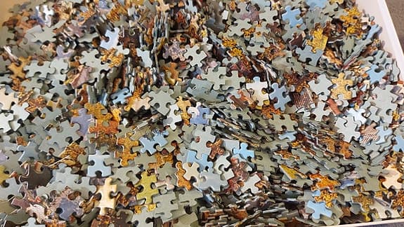 2x Pussel Paket  Ravensburger 2000 Playtive Venice Glow 1000  Vintage  Glow