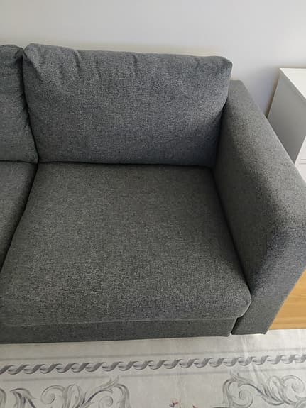 IKEA Vimle 4-sitsig bäddsoffa & fotpall – som ny