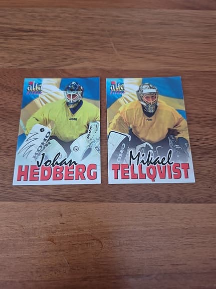 224/ 4 st Målvakter Alfa Hockey Stars 
Lundqvist,Tellqvist,Hedberg,Salo

2004-5
