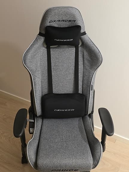 HELT NY DXRacer Prince L grå tyg