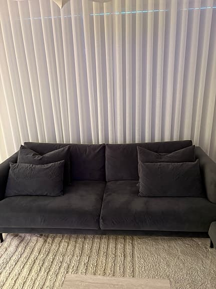 Soffor mörkgrå säljes