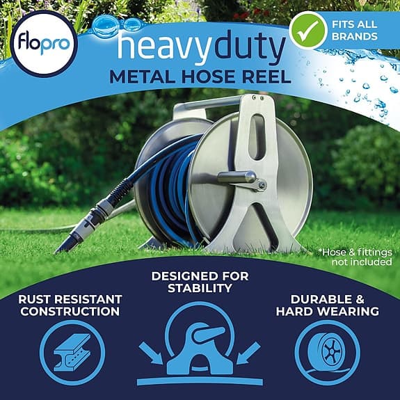 Flopro Professional Metallslangvinda Silver 30 x 28 x 36 cm