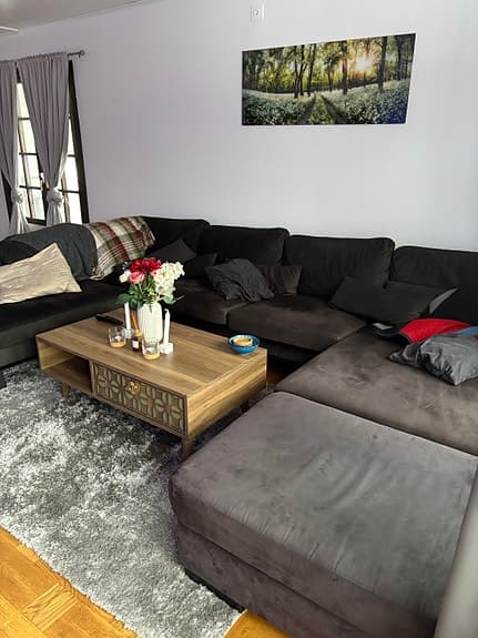 Soffbord i kompress trä i fint skick