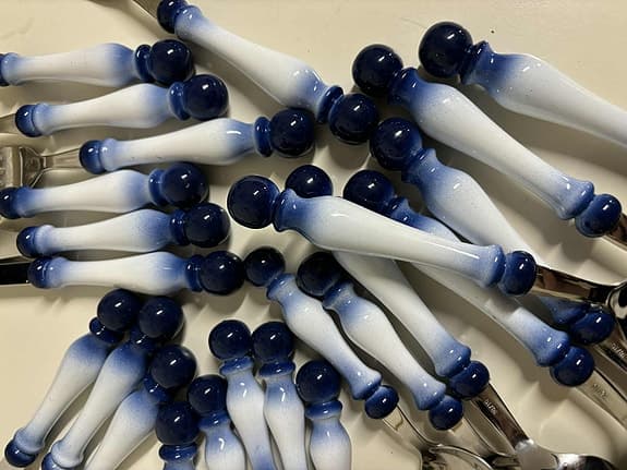 Bestick Knivar Gafflar Skedar Teskedar Solingen Stock