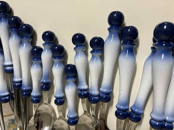 Bestick Knivar Gafflar Skedar Teskedar Solingen Stock