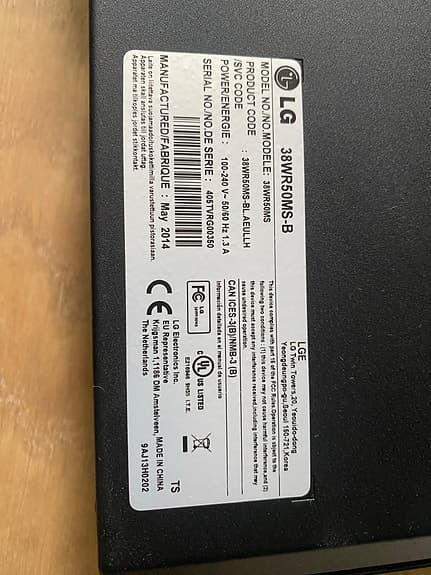 LG 38WN95C-W bildskärm 38 tum