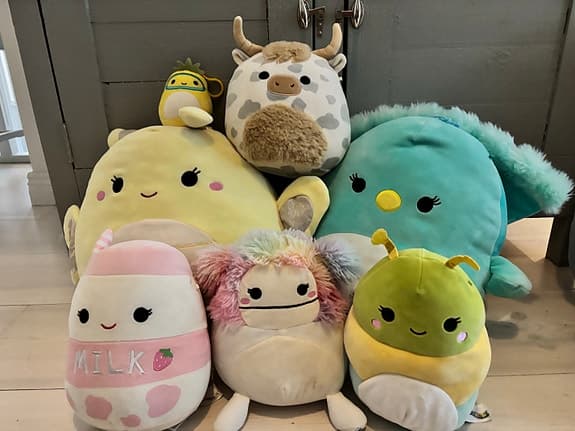 Squishmallows mjukisdjur set barnleksaker