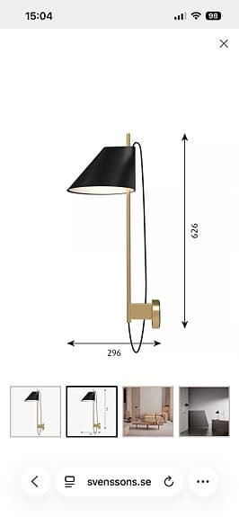 Vägglampa Yuh av Louis Poulsen