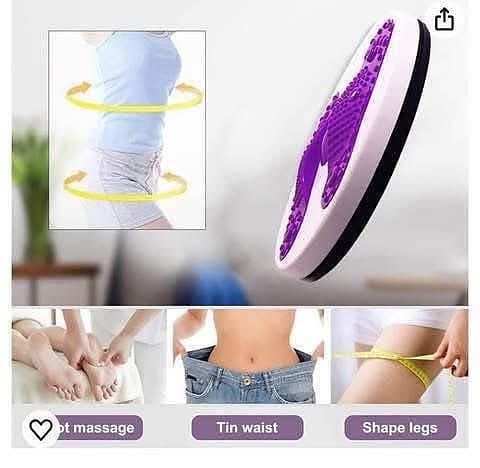 Träningsplatta med fotmassage och handtag