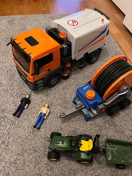 Bruder Street Cleaning BS 100 och Bruder vattenslang