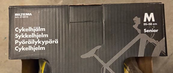 cykelhjälm (oanvänd/felköp)