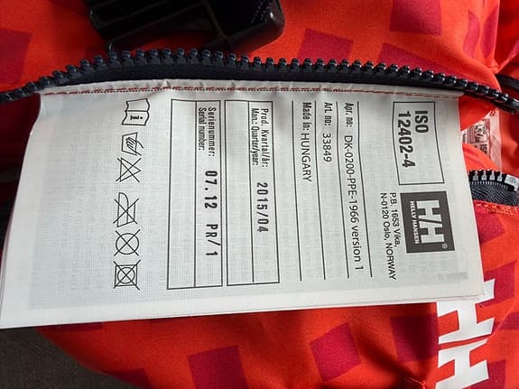 Helly Hansen flytväst barn 40N orange