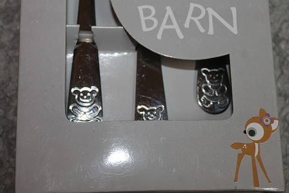 Barnbestick med nallar  14 cm