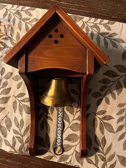 Retro mässingsklocka, vägghängd 50-tal