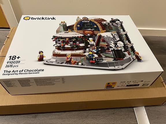 Oöppnad LEGO Bricklink the att of Chocolate byggsats 910039