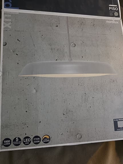 Ny Nordlux piso lampa grå