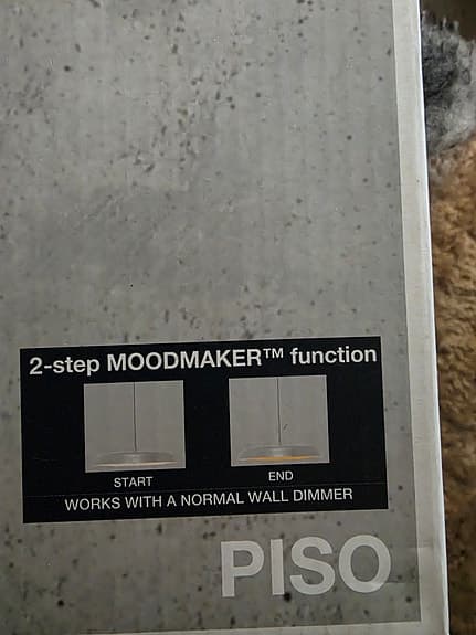 Ny Nordlux piso lampa grå