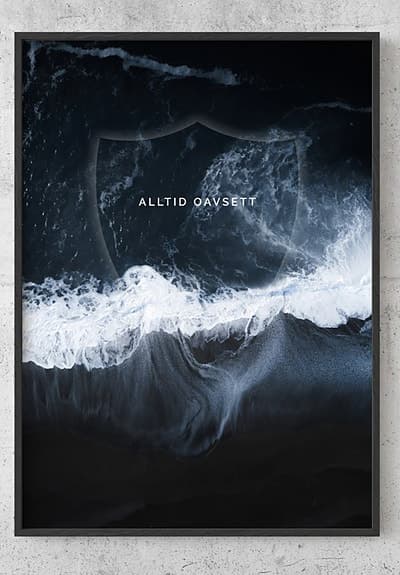 Tavla ALLTID OAVSETT 50x70cm