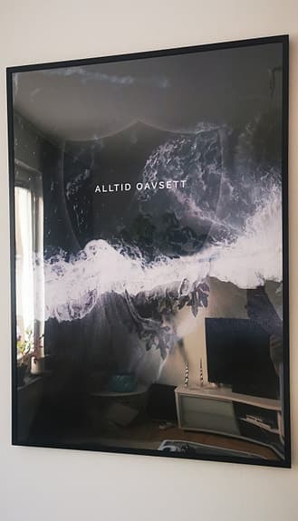 Tavla ALLTID OAVSETT 50x70cm