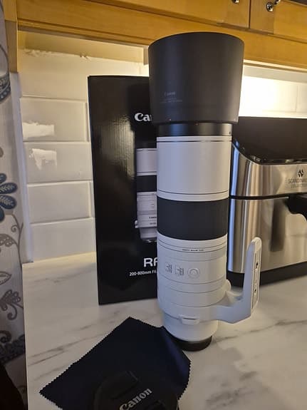 Canon RF 200-800 mm f6.3-9 teleobjektiv