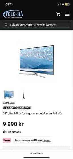 Samsung 55” 4K UHD