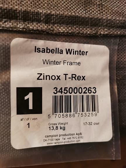 Isabella Winter tält + Zinox T-Rex vinterram