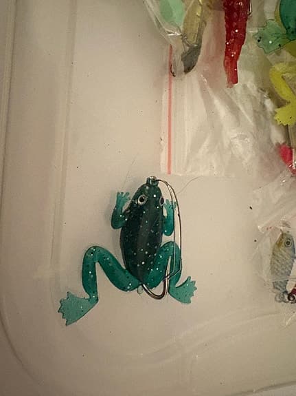 Fiskedrag och bete set i plast med olika färger och former