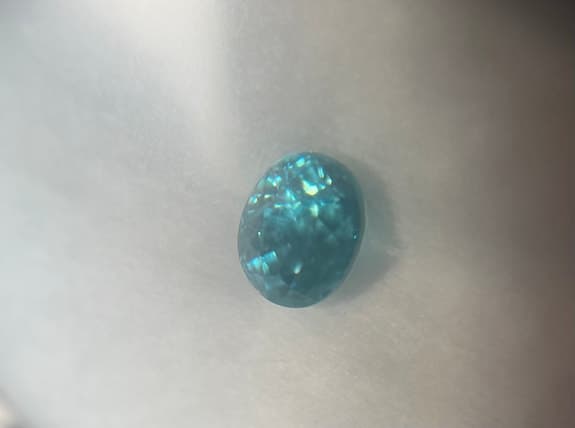 Blå Zircon 2.59 ct Cambodja
