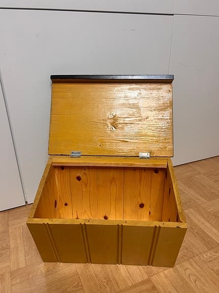 Vintage BREVLADA, trä, 1900 -tal.