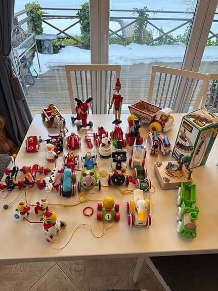 Samling träleksaker Brio mm