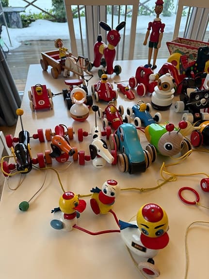 Samling träleksaker Brio mm