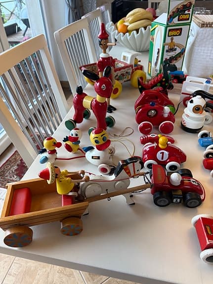 Samling träleksaker Brio mm