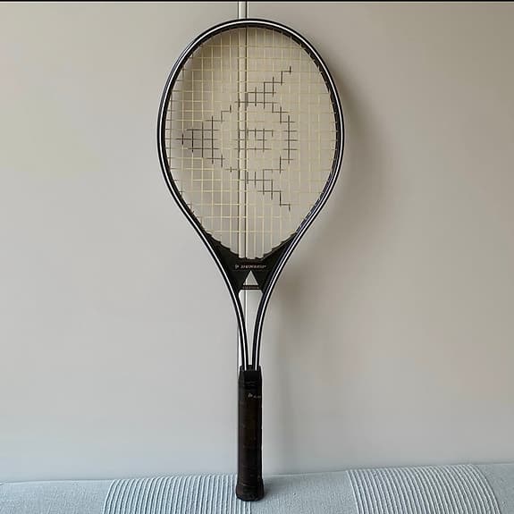 Vintage 1983 Dunlop J. McENROE tennisracket junior MKT FINT SKICK cover fodral