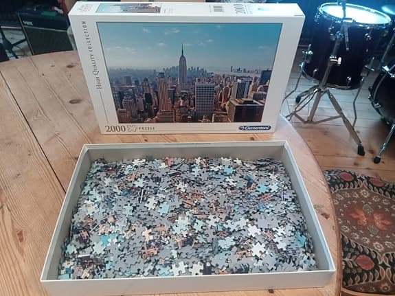 Som ny - Clementoni New York City Pussel 2000 bitar
