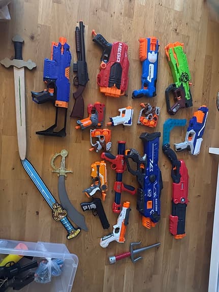 Nerf leksaksvapen set