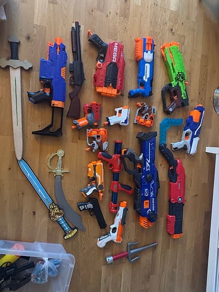 Nerf leksaksvapen set