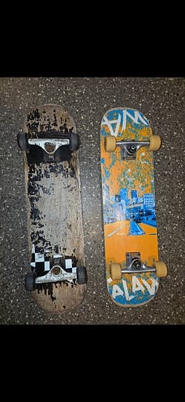 2 skateboards