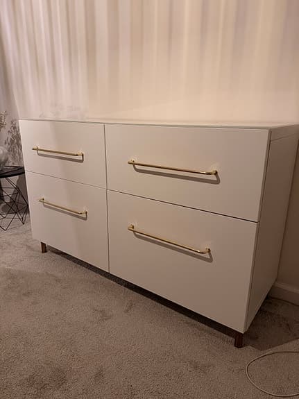 IKEA BESTÅ Förvaringskombination+dörrar,lådor