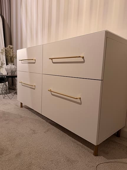 IKEA BESTÅ Förvaringskombination+dörrar,lådor
