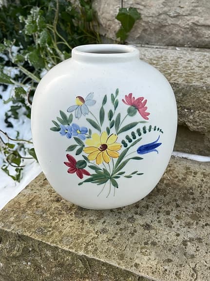 Rörstrand, Lars Thorén. Vas, Ängsblommor. Vintage.