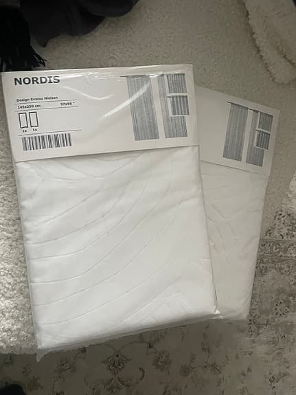 4st oanvända gardinlängder