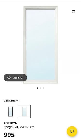IKEA Spegel Vit