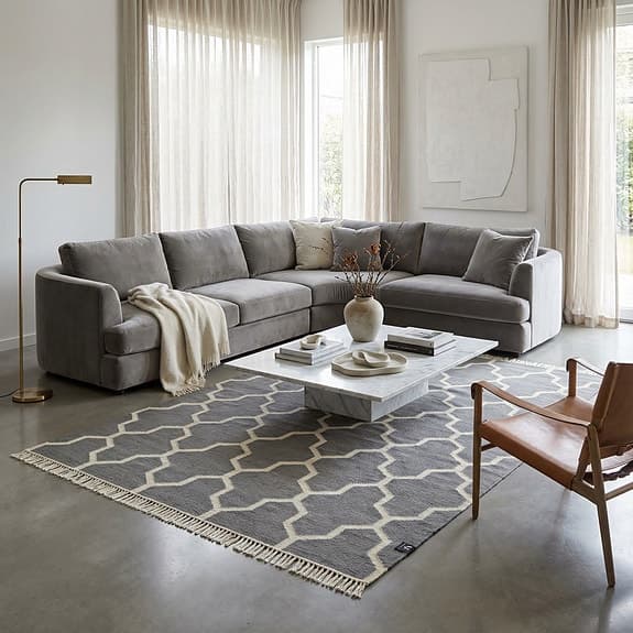 Ny Tangier matta grå 140x200 cm från Classic Collection